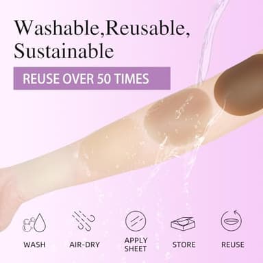 Herlight Nipple Covers for Women – Reusable Sticky, Adhesive Silicone Nipple Covers, Seamless Invisible Washable Design with Travel Box Nude - Image 3