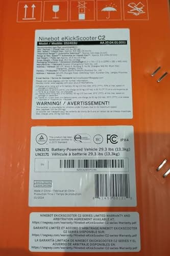 Segway Ninebot eKickScooter C2 w/6.8 mi Max Operating Range & 9.9 mph Max Speed, Kids Electric Scooter for Teens Ages 6-12, Includes Three Riding Modes - Black, UL-2272 Certified - Image 8