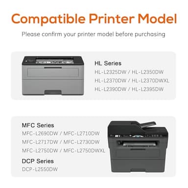 Jeostarky Compatible DR730 Drum Unit (NOT Toner) Replacement for Brother DR730 DR 730 for MFC-L2710DW MFC-L2750DW HL-L2350DW HL-L2395DW HL-L2370DW HL-L2390DW HL-L2379DW DCP-L2550DW Printer (2 Drum) - Image 3