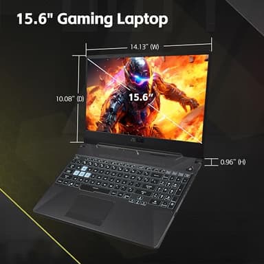 ASUS TUF A15 Gaming Laptop, AMD Ryzen 7 7435HS Processor, NVIDIA GeForce RTX 3050, 15.6 inch Full HD Display, 32GB DDR5 RAM, 1TB SSD, Backlit Keyboard, Windows 11 Home, Wi-Fi, Alpacatec Accessory - Image 6