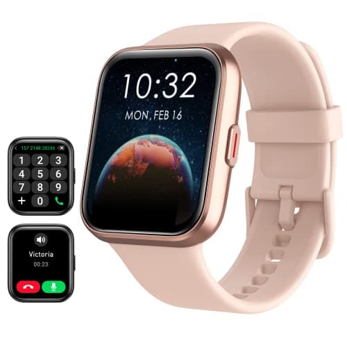 Smart Watch for Women Android & iPhone, Alexa Built-in, 1.8" Touch Screen Fitness Tracker with Answer/Make Calls, IP68 Waterproof Heart Rate/Sleep/SpO2 Monitor, Pedometer, 100+ Sport Modes - Image 1