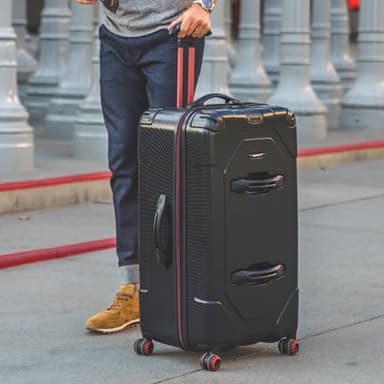 Traveler's Choice Maxporter II Hardside Spinner, TSA Lock, Black, 30" Trunk Luggage - Image 2