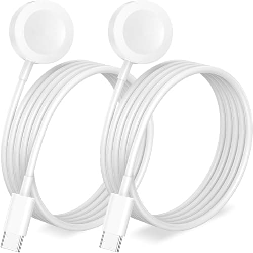 𝟐𝟎𝟐𝟓 𝐔𝐩𝐠𝐫𝐚𝐝𝐞𝐝 𝐔𝐒𝐁 𝐂 for Apple Watch Charger Magnetic iWatch Charger Wireless Portable Compatible with iWatch Ultra2 Ultra Series 10/9/8/7/6/SE/SE2/5/4/3/2/1-[3.3FT/2Pack]