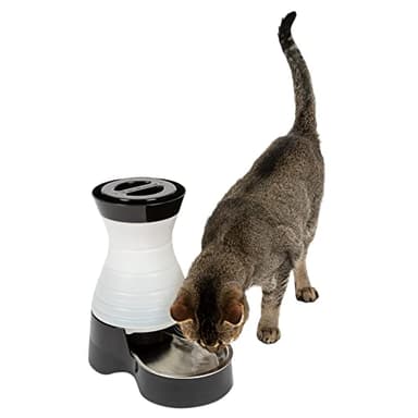 PetSafe Healthy Pet Water Station - Small, 64 oz Capacity - Gravity Pet Water Fountain, Automatic Cat Water Fountain, Dog Water Fountain, Water Dispenser - Removable Stainless Steel Bowl Included - Image 1
