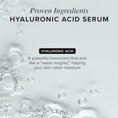 Asterwood Hyaluronic Acid Serum for Face - Plumping, Anti-Aging, Hydrating - Fragrance-Free - 1 Fl Oz - Image 3
