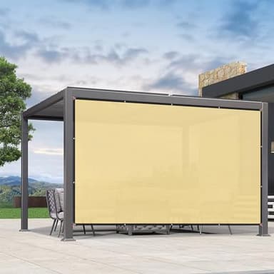 Pergola Shade Cover 8'X10' Outdoor Sun Shade Cloth with Grommets Shade for Patio, Carport, Backyard (Sand Color) - Image 8