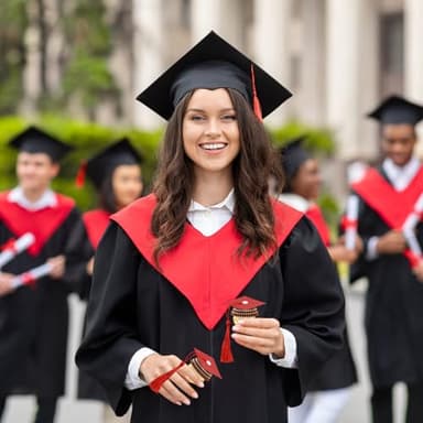 POUYRBA Graduation Cap Chocolate Decorations, 50pcs Black and Dark Blue 2025 Graduation Party Set for Chocolates Candies (red) - Image 6