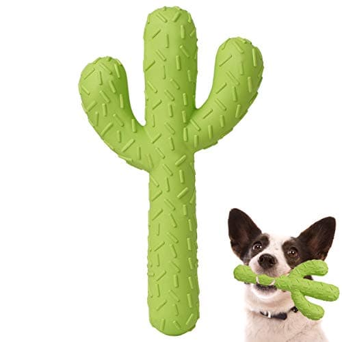 MewaJump Dog Chew Toys for Aggressive Chewers, Durable Rubber Cactus Tough Toys for Training and Cleaning Teeth, Interactive Dog Toys for Small/Medium Dog - Image 1