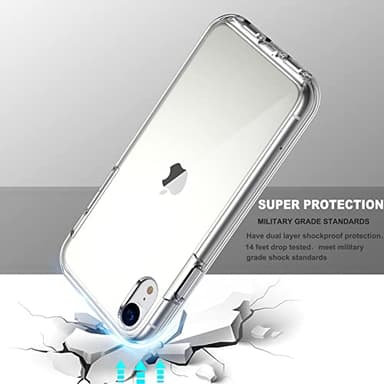 COOLQO Compatible for iPhone XR Case with Screen Protector, Clear - Image 5