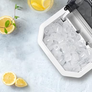 Ice Maker Countertop, Portable Ice Machine with Self-Cleaning, 22lbs/24Hrs, 9 Bullet Ice Cubes in 6 Mins, Ice Basket and Scoop, Ideal for Home, Kitchen, Bar, Camping - Image 2
