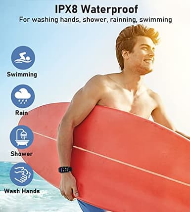 Tracker with Heart Rate, Blood Oxygen Blood Pressure Sleep MonitorStep Calorie Counter Pedometer - Image 7