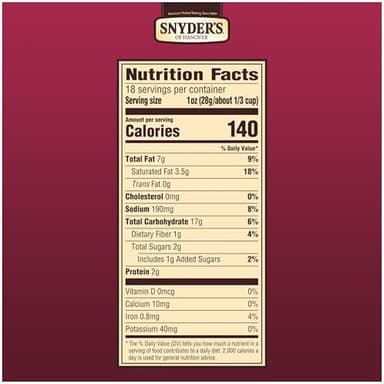 Snyder's of Hanover Pretzel Pieces, Honey Mustard and Onion, Party Size 18 Oz (Pack of 12 - Image 4