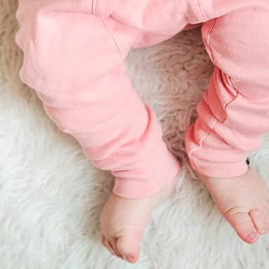 HonestBaby Multipack Honest Pants Joggers Pull on 100% Organic Cotton for Infant Baby and Toddler, Boys, Girls, Unisex, Strawberry Cream, 12 Months - Image 3