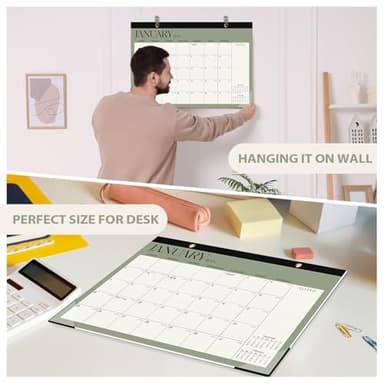 Desk Calendar 2025-2026, Runs Until December 2026 - Large Size 17" x 12" Desktop/Wall Monthly Calendar with To Do List, Personal Desk Calendar Planner for Home, School, Office - Image 7