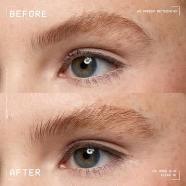 NYX PROFESSIONAL MAKEUP The Brow Glue, Extreme Hold Eyebrow Gel - Clear - Image 7