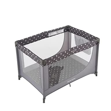 Pamo Babe Portable Crib Baby Playpen with Mattress and Carry Bag Grey - Image 5