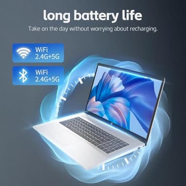 HP 2025 New 17 inch Laptop Computer • 64GB RAM • 2TB SSD • AMD Ryzen 5 Processor (6-Cores) • 10-Key Number Pad • Long Battery Life • w/WOWPC Recovery USB • Windows 11 Pro with Microsoft Office - Image 3
