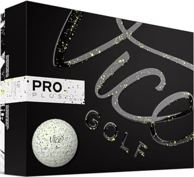 Vice Pro Plus Drip Version Golf Balls (Drip Lime/Black) - Image 1