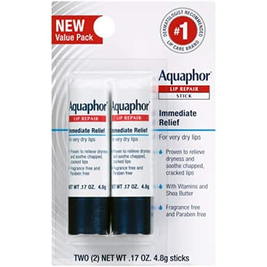 Aquaphor Lip Balm Set with Jojoba Oil and Shea Butter, Lip Repair Stick (2 x 0.17 Oz) + Repair Stick with Sunscreen SPF 30 (2 x 0.17 Oz), Fragrance Free, Paraben Free, Immediately Relieves Dryness - Image 10
