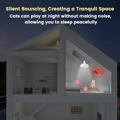 100Pcs Cat Toys Pom Pom Balls with 2 Launchers Set, Interactive Cat Toy Stuff for Indoor Both Adult & Kitten Toys - Image 5