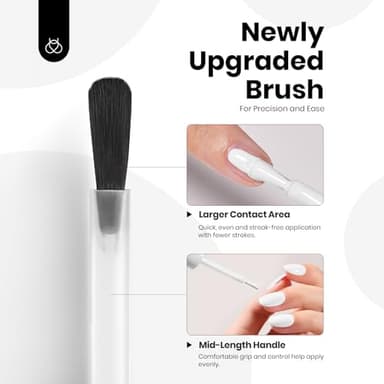 Beetles White Gel Nail Polish Winter Color Gel Polish Soak Off UV LED Nail Lamp Home Salon DIY Design Art Manicure Gifts for Women 1Pcs 0.51Oz Colorful Bottle Pure Elegance - Image 6