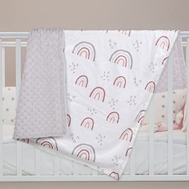 Baby Blankets for Girls, Rainbow Super Soft Nursery Minky Blanket for Newborn Baby, Double Layer with Dotted Backing, Essentials Receiving Bed Throw Blanket Stroller Crib Shower Gifts, 30 x 40 Inch - Image 6