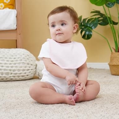 Kewlife gift Muslin Baby Bibs 6-Pack Baby Drool Bandana Bibs for Baby Girls Boys Infant Newborn Toddler Drooling and Teething (Macaron Pink) - Image 8