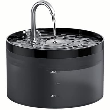 Cat Water Fountain: Dog Bowl Fountains - Automatic Pet Dispenser - Dogs Drinking Waterer Bowls Indoor - Auto Watering Dish Supplies - Easy Cleaning Animal Machine - Quiet 67oz/2L Kitty Drink Fountain - Image 1