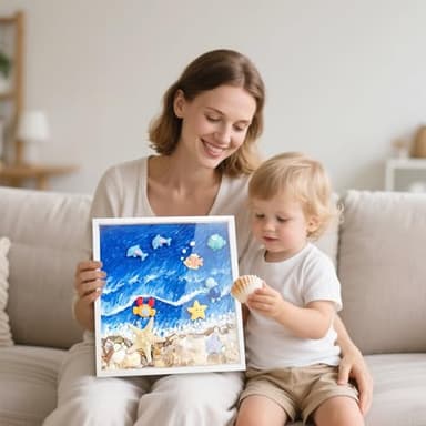 Shadow Box for Adventure Memory 12x12, 1.2in Deep Capacity Keepsakes Box Frame with Top Loading Slot for Travel Home Office Decor Keepsakes, White - Image 2