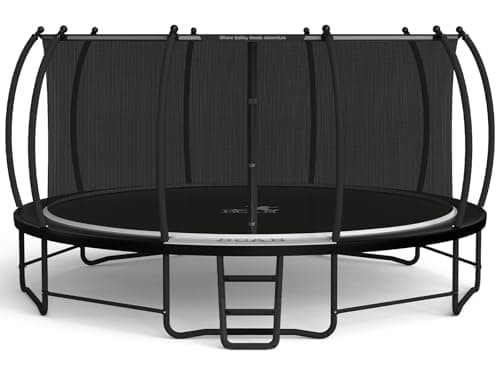 BCAN Trampoline 8FT 10FT 12FT 14FT 15FT 16FT Recreational Trampoline with Enclosure for Kids Adults, ASTM Approved, Outdoor Trampoline with Ladder for Kids - Image 1