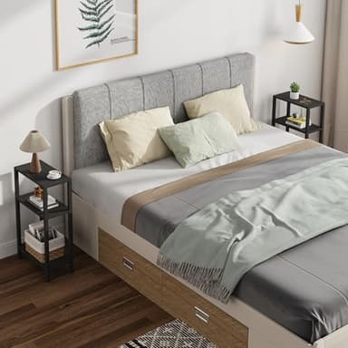 TUTOTAK Small Side Table, Narrow End Table, Skinny Sofa Table, Slim Nightstand, Couch Table, Living Room, Bed Room, Black TB01BK077 - Image 5