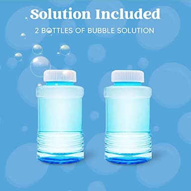 JOYIN Dinosaur Bubble Machine, Bubble Blower with Solutions for Kids, Summer Outdoor Indoor Toy, Dinosaur Party Favor, Kids Birthday Gift (Orange) - Image 3