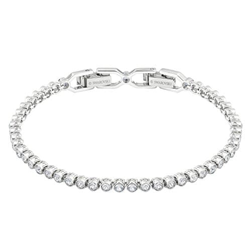 Swarovski Women's Emily Collection Bracelet, Brilliant Clear Crystals with Rhodium Plating - Image 1