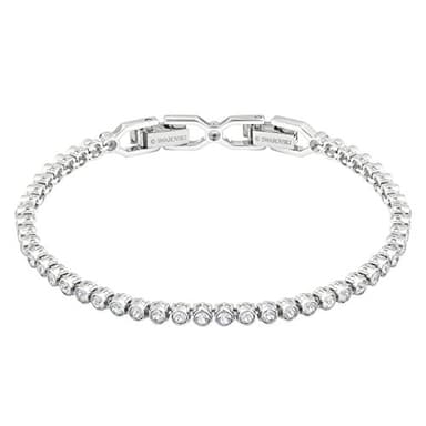 Swarovski Women's Emily Collection Bracelet, Brilliant Clear Crystals with Rhodium Plating - Image 1