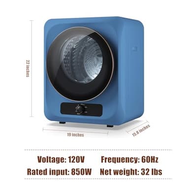 Auertech Portable Washer and Dryer Combo Set, 18 lbs Fully Automatic Washing Machine, 10 lbs Portable Dryers, Compact Washer and Dryer for Apartment, RV, Dorm - Image 7