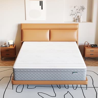 PurrJoys Firm Queen Mattress, 12 Inch Queen Bed Mattress in a Box，Cooling-Gel Memory Foam&Pocket Spring Hybrid, CertiPUR-US Certified, Firm - Image 4