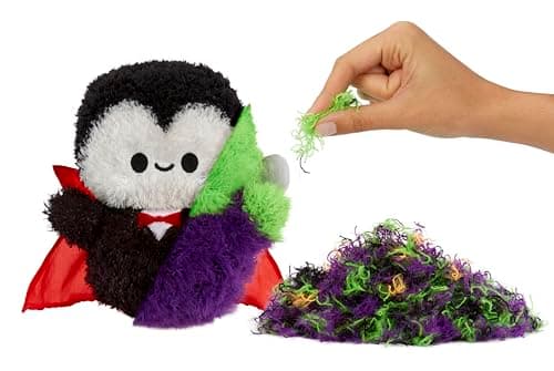 Fluffie Stuffiez Halloween Frankenstein Small Collectible Feature Plush, Surprise Reveal Unboxing with Huggable ASMR Fidget DIY Fur Pulling, Ultra Soft Fluff - Image 1