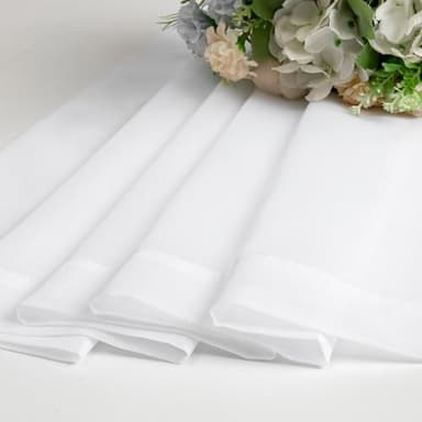 OVZME White Sheer Curtains 63 inch Length 2 Panels for Bedroom Living Room, Light Filtering Dual Rod Pocket Voile, Each 42 Width by 63 Length. - Image 7