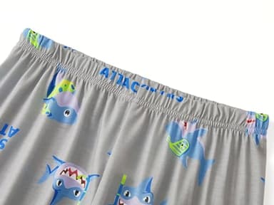 Beezizac Little & Big Boys Pajamas Snorkeling Shark 2-Piece Long Sleeve & Pants PJ Set Kid Sleepwear Size 10 - Image 5