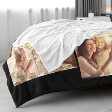 ZHOUSFK Mom Blanket for Mothers Day from Daughter Son,Custom Personalized Picture Photo Blankets for Mother’s Day Customized Christmas Birthday for Wife Gifts for Mom - Image 3