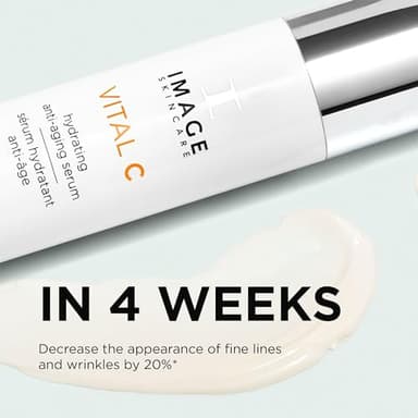 IMAGE Skincare, VITAL C Hydrating Face Serum, with Vitamin C and Hyaluronic Acid, to Brighten, Tone and Smooth Appearance of Wrinkles, 1.7 fl oz - Image 4