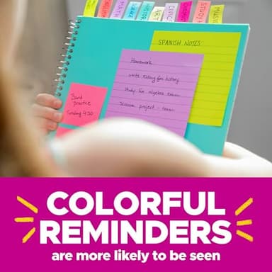 Post-it Super Sticky Notes, 24 Sticky Note Pads, 3 x 3 in., School Supplies, Office Products, 2X The Sticking Power, Supernova Neons Collection - Image 7