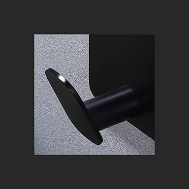 DELITON Adhesive Hooks - 4 Pack Towel/Coat Hooks Wall Hook Stick on Bathroom or Kitchen (Matte Black, Stainless Steel) - Image 4