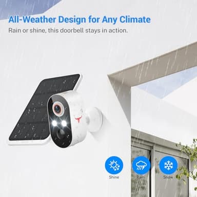 Blazique 1080p Solar Security Camera, Smart AI Human Detection, Color Night Vision, 2-Way Audio, Cloud Storage Sold Separately, 2.4G WiFi, Wireless Indoor/Outdoor Surveillance Bullet Cam (2 Pack) - Image 7