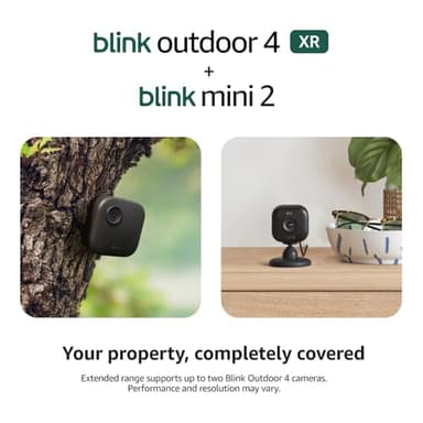 Blink Outdoor 4 XR + Mini 2 — Wireless and plug-in security cameras, motion detection, extended range. Sync Module XR included — 6 camera system + Mini 2 (Black) - Image 6