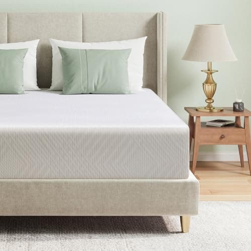Queen Mattress in a Box, 12 inch Mattresses for Platform Bed Double Size Daybed, Green Tea Memory Foam Mattress for Cool Sleep & Pressure Relief, Medium Firm - Image 1