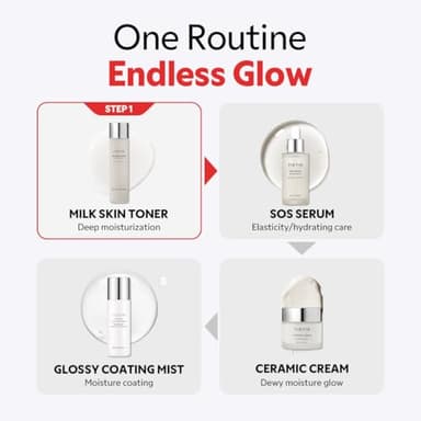 TIRTIR Milk Skin Rice Toner | Deep Moisturizing, Hydrating Toner for face, Niacinamide, Ceramide, Rice Bran Extract, Nature-Oriented Ingredients for Korean Skin Care, Vegan, 1.69 Fl Oz - Image 7