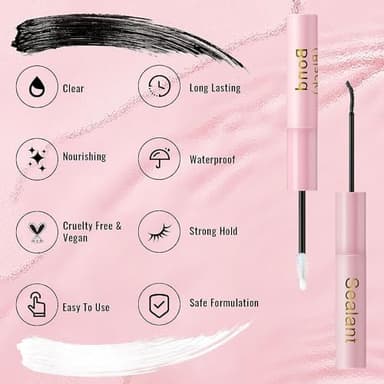 Lash Glue, Lash Cluster Glue,Lash Bond and Seal Waterproof for Eyelash Clusters Strong Hold & Latex Free and Long Retention 72+ Hours Waterproof - Image 4