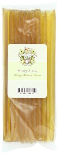 English Tea Store All-Natural Honeystix With Gluten-Free Grade A Honey | Mini Honey Sticks For Tea, Cake Pops Or Snacks | Orange Blossom Flavored Honey Sticks - 20 Count - Image 1
