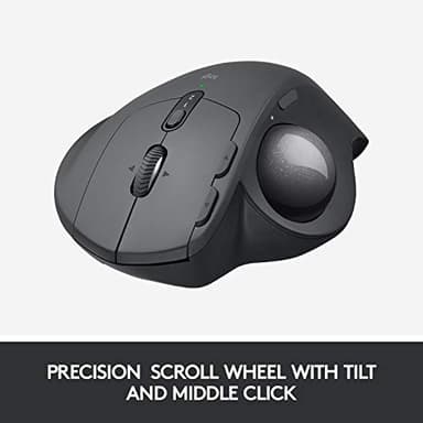 Logitech MX Ergo Wireless Trackball Mouse, Ergonomic Design, Move Content Between 2 Windows and Apple Mac Computers (Bluetooth or USB), Rechargeable - Image 5